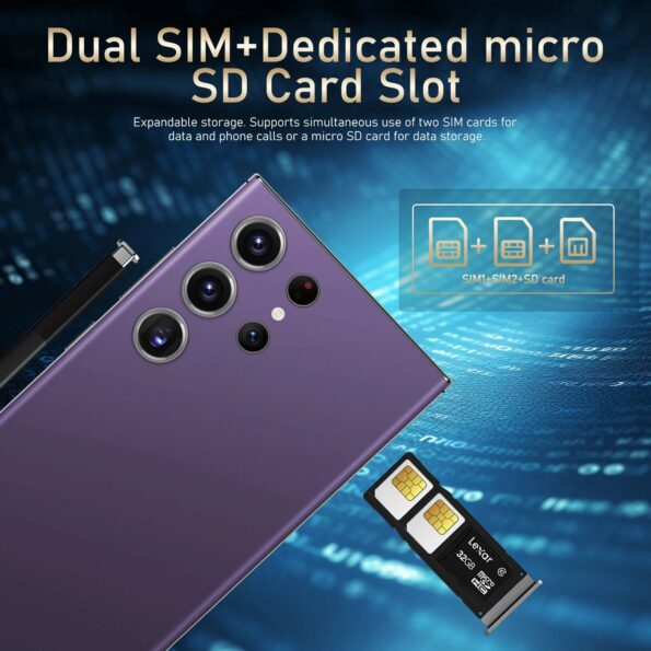 S24 Ultra Mobile Phones 7.3 HD Screen Smart Phone Original - Image 4