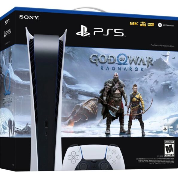 Sony PS5 PlayStation 5 Digital Edition Bundle - God of War Ragnark - Image 2