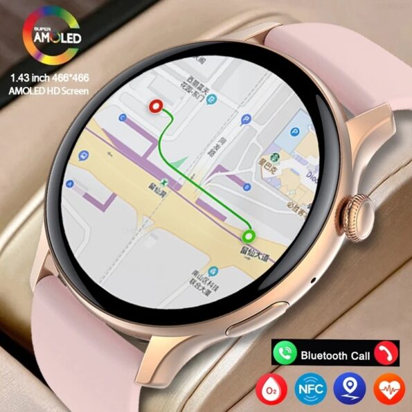 2024 True AMOLED Smart Watch Ladies Screen Always Show Time