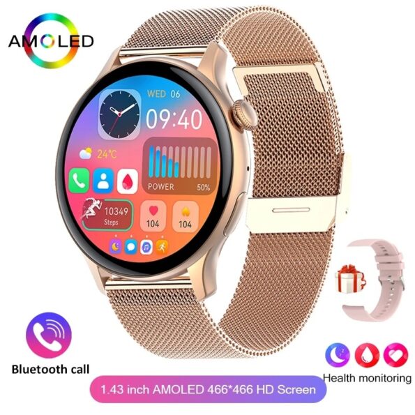 2024 True AMOLED Smart Watch Ladies Screen Always Show Time - Image 3