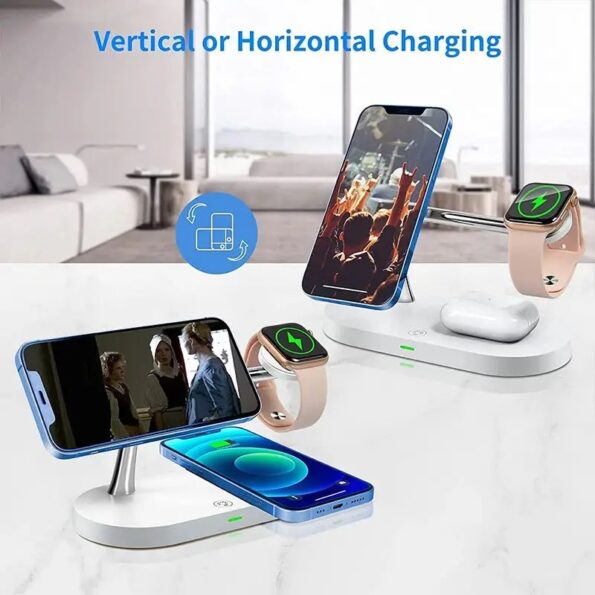 3 in 1 Wireless Charger Stand Magnetic For iPhone 12 13 14 15 - Image 8