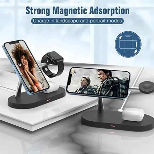 3 in 1 Wireless Charger Stand Magnetic For iPhone 12 13 14 15 - Image 7