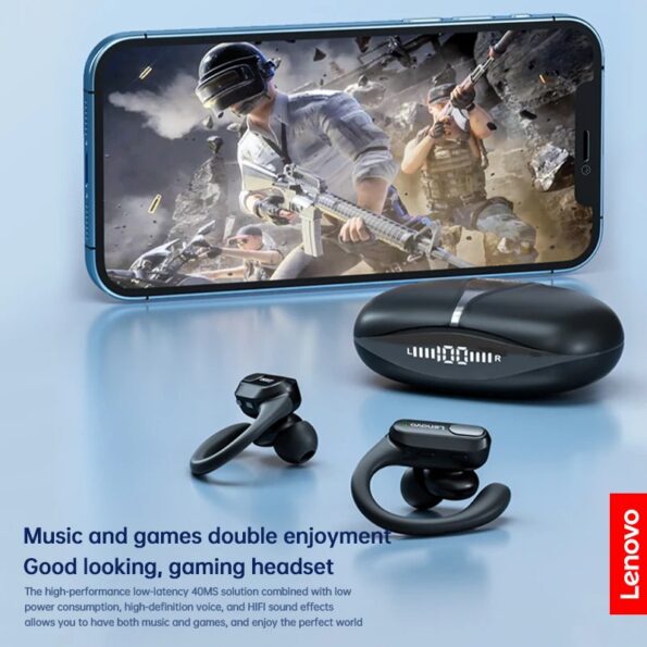 Original Lenovo XT80 Sports Wireless Earphones with Mics - Image 3