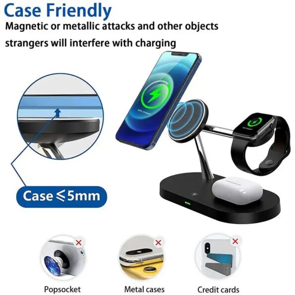 3 in 1 Wireless Charger Stand Magnetic For iPhone 12 13 14 15 - Image 4